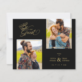 Budget Black Trendy 2 Fotos Fake Golden