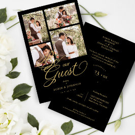 Budget Black Trendy Collage 4 Fotos Extravagantes