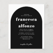 Budget Black UAWG QR Code Retro Foto Hochzeit (Vorderseite)