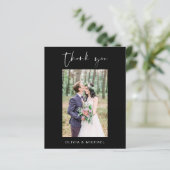 Budget Black Wedding Danke Foto (Stehend Vorderseite)
