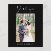 Budget Black Wedding Danke Foto (Vorderseite)