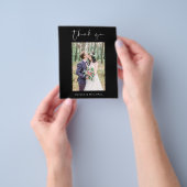 Budget Black Wedding Danke Foto Flyer (Gruppe)