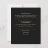 Budget Black Wedding Foto Wimshshire Script (Rückseite)