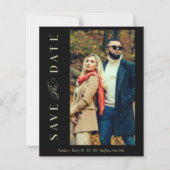 Budget Black Wedding Foto Wimshshire Script (Vorderseite)