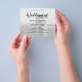 Budget Black Wh Foto Horizontal 2 Wedding Flyer (Gruppe)