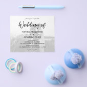 Budget Black Wh Foto Horizontal 2 Wedding Flyer (Einzeln)