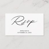 Budget Black & White Calligraphy 2SM UAWG Begleitkarte (Vorderseite)