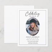 Budget Black White Celebration of Life Funeral (Vorne/Hinten)