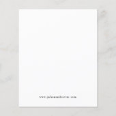 Budget Black & White Elegant Save the Date V4 (Rückseite)