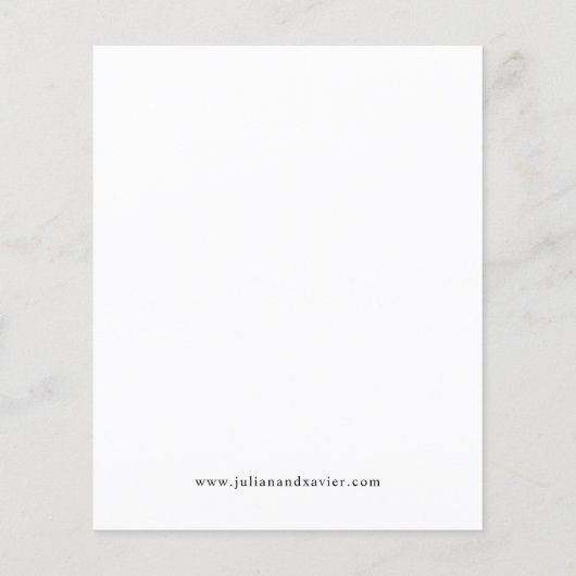 Budget Black & White Elegant Save the Date V4 (Rückseite)