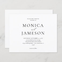 Budget Black & White Moderne Hochzeit 2