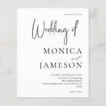 Budget Black & White Moderne Hochzeit 3