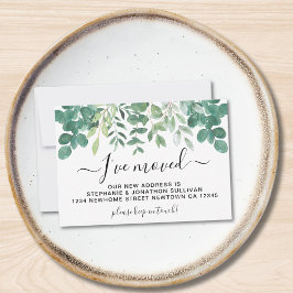 Budget Blätter, die ich umgezogen habe Mitteilungskarte