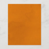 Budget Blau Eine kleine Süsse Orange Baby Dusche (Rückseite)