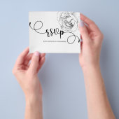 Budget Bloral/RSVP Karte. Flyer (Gruppe)