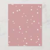 Budget Blossom Dusty Rose Einladung Hochzeit (Rückseite)