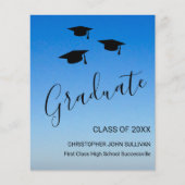 Budget Blue Abschluss Ankündigung (Vorderseite)