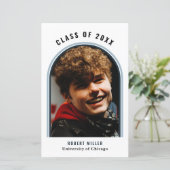 Budget Blue Arch Foto Abschluss Ankündigung (Stehend Vorderseite)