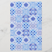 Budget Blue Arch Portugiesischer Tile Wedite Einla (Rückseite)