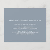 Budget Blue Baby Dusche Einladung (Rückseite)