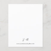 Budget Blue & Beige Boho Blumenzeremonie (Rückseite)