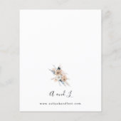 Budget Blue & Beige Boho Floral Wedding 2 (Rückseite)