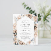 Budget Blue & Beige Boho Floral Wedding V2 LN (Stehend Vorderseite)