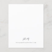 Budget Blue & Beige Boho Floral Wedding V2 LN (Rückseite)