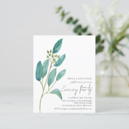 Budget Blue Blätter Hochzeitsstichtag Abend Party