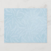 Budget Blue Botanic 5 Foto Collage Holiday Card (Rückseite)