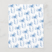 BUDGET Blue Bow Sie bindet das Brautparty des Knot Flyer (Hinten)