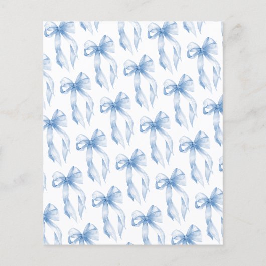 BUDGET Blue Bow Sie bindet das Brautparty des Knot Flyer (Hinten)