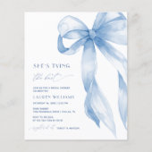 BUDGET Blue Bow Sie bindet das Brautparty des Knot Flyer (Vorne)