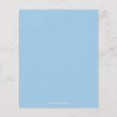 Budget Blue Bow Weihnachten Frohe kleine Babydusch (Rückseite)