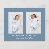 Budget Blue Boy Drei-Foto-Geburtserklärung (Rückseite)