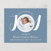 Budget Blue Boy Drei-Foto-Geburtserklärung (Vorderseite)