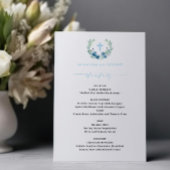 Budget Blue Boy Floral Wreath Taufmenü