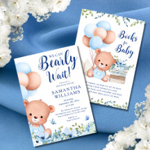 Budget Blue Boy Teddy Bärenbücher für Baby Dusche