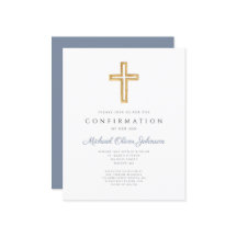 Budget Blue Cross Boy Bestätigung Einladung