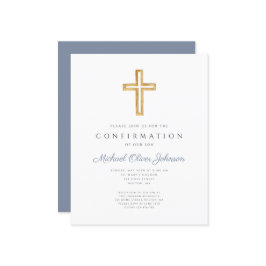 Budget Blue Cross Boy Bestätigung Einladung