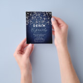 BUDGET Blue Denim Diamonds & Pearls Brautparty Flyer (Gruppe)