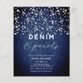 BUDGET Blue Denim Diamonds & Pearls Brautparty Flyer (Vorne)