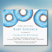 Budget Blue Donuts Boy Baby Sprinkle Einladung