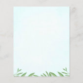 Budget Blue Elephant Boy Baby Dusche Einladung (Rückseite)