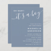 Budget Blue Es ist eine Kinderdusche Einladung (Vorne/Hinten)