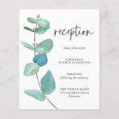 Budget Blue Eukalyptus Wedding Details (Vorderseite)