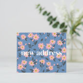 Budget Blue Floral Wir haben neue Zuhause Moving C (Stehend Vorderseite)