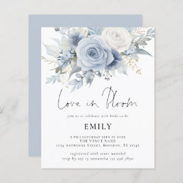 Budget Blue Florals Liebe in Bloom Brautparty