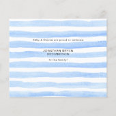 Budget Blue Foto Begrüßung Geburtsankündigung Flye Flyer (Hinten)