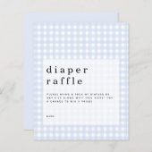 Budget Blue Gingham Diaper Raffle Gehäuse (Vorne/Hinten)